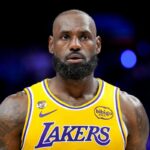 Lakers superstar LeBron James against Detroit Pistons