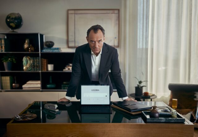 Legora's marketing campaign featuring Jude Law