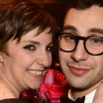 Lena Dunham e Jack Antonoff na festa oficial do Globo de Ouro da HBO em 13 de janeiro de 2013 em Beverly Hills.