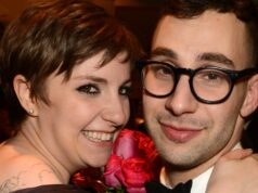 Lena Dunham diz que tem “muita gratidão” por Jack Antonoff após o relacionamento deles Lena Dunham e Jack Antonoff na festa oficial do Globo de Ouro da HBO em 13 de janeiro de 2013 em Beverly Hills.