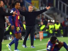 Liga dos Campeões – O técnico do Barça, Hansi Flick, critica a arbitragem após derrota em casa para o Atlético de Madrid Liga dos Campeões - O técnico do Barça, Hansi Flick, critica a arbitragem após derrota em casa para o Atlético de Madrid