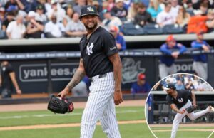 Luis Gil se prepara para retornar à MLB enquanto busca responder às principais perguntas dos Yankees O arremessador dos Yankees, Luis Gil # 81, sai do monte após ser retirado do jogo na 3ª entrada.