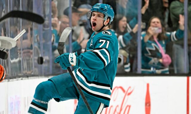 San Jose Sharks center Macklin Celebrini