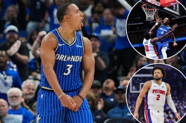 Magic supera problemas de tiro para levar os Pistons à beira da vitória no Jogo 4
