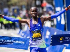 Maratona de Boston: Korir do Quênia defende a coroa e estabelece novo recorde de percurso Maratona de Boston: Korir do Quênia defende a coroa e estabelece novo recorde de percurso