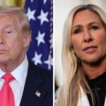 Presidente Donald Trump e CEO da Paramount David Ellison (Crédito: Getty Images)