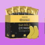 máscaras de olho de ouro