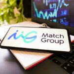 The Match Group Inc. logo is displayed on a smartphone screen.