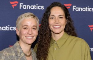 Megan Rapinoe e Sue Bird anunciam separação: ‘Esta não foi uma decisão fácil’ Megan Rapinoe e Sue Bird na festa Michael Rubin's Fanatics Super Bowl em 10 de fevereiro de 2024 em Las Vegas.