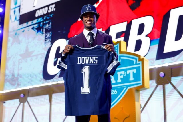 Dallas Cowboys safety Caleb Downs