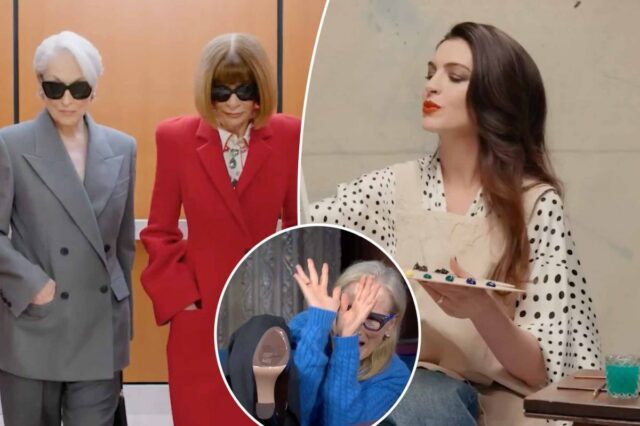 Meryl Streep aparece na capa da Vogue, momentos mais agitados do elenco de 'Devil Wears Prada 2' | Tours de imprensa viral
