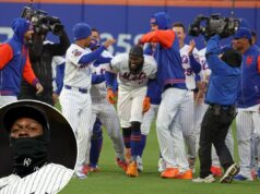 Mets e Yankees adotam abordagens diferentes em relação ao dia frio de beisebol de terça-feira Ronny Mauricio (centro) é cercado por companheiros de equipe depois que seu single RBI levou o Mets à vitória por 4-3 sobre o Diamondbacks em 7 de abril de 2026 em um frio Citi Field.