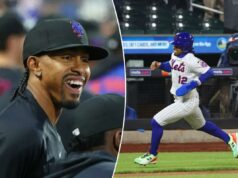 Mets revela o cronograma de lesões de Francisco Lindor enquanto Ronny Mauricio tenta aproveitar uma chance O shortstop do Mets, Francisco Lindor (12), no banco de reservas quando o New York Mets jogou contra o Colorado Rockies na sexta-feira, 24 de abril de 2026