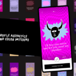 Capturas de tela do novo redesenho do aplicativo Pure em um fundo preto.