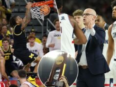 Michigan tem um título há muito almejado em vista, mas Dan Hurley, da UConn, tem um prêmio maior ao seu alcance Michigan tem um título há muito almejado em vista, mas Dan Hurley, da UConn, tem um prêmio maior ao seu alcance