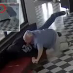 Momento dramático O diretor de Oklahoma, Kirk Moore, enfrenta o atirador da escola obcecado por Columbine enquanto é baleado