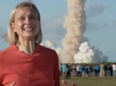 Momento em que o editor de ciência da BBC chora durante a reação emocional à decolagem do Artemis II da NASA: ‘Isso é espetacular!’ A editora científica da BBC, Rebecca Morelle (foto) juntou-se a centenas de outros espectadores na Flórida para testemunhar o lançamento histórico