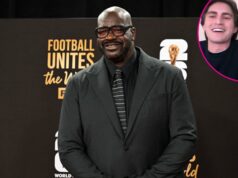 Mulher do casal Viral Pacers chama Shaquille O’Neal de ‘tio assustador e tesão’ Shaq-on-Fake-Sabrina-Carpenter-DMs