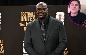 Mulher do casal Viral Pacers chama Shaquille O’Neal de ‘tio assustador e tesão’ Shaq-on-Fake-Sabrina-Carpenter-DMs