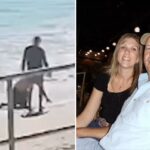 Mulher entra em ação para salvar nadador em dificuldades - apenas para descobrir que ele é procurado por duplo homicídio