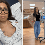 Mulher filma desafio pullup, não espera que seu pior pesadelo aconteça