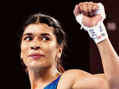Nikhat, Priya e Preeti chegam às semifinais do Campeonato Asiático de Boxe Nikhat, Priya e Preeti chegam às semifinais do Campeonato Asiático de Boxe
