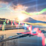 Data floating over a lake to symbolize a data lake concept.