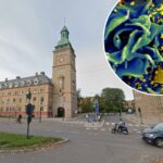 Imagem microscópica de uma célula T infectada pelo HIV.