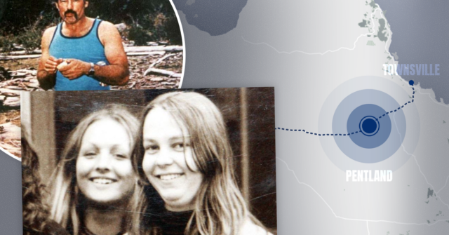 A adolescente de Melbourne, Robin Hoinville-Bartram, à esquerda, e sua amiga Anita Cunningham.