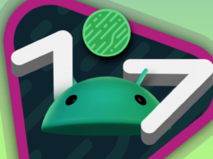 O Android 17 está corrigindo silenciosamente alguns dos problemas mais irritantes do Android Ilustração de um Google Pixel e um telefone Samsung tocando juntos para compartilhar arquivos, com um grande ícone do Quick Share em primeiro plano.