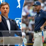 Brian Rolapp, CEO do PGA Tour, fala à mídia antes do THE PLAYERS Championship 2026 no campo THE PLAYERS Stadium no TPC Sawgrass em 11 de março de 2026 em Ponte Vedra Beach, Flórida.