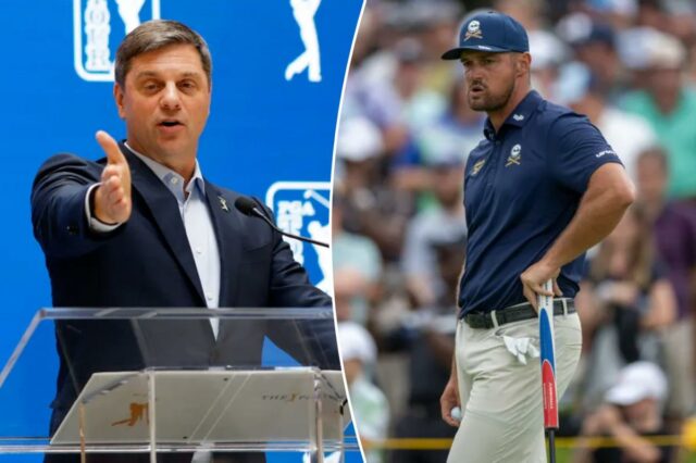 Brian Rolapp, CEO do PGA Tour, fala à mídia antes do THE PLAYERS Championship 2026 no campo THE PLAYERS Stadium no TPC Sawgrass em 11 de março de 2026 em Ponte Vedra Beach, Flórida. 