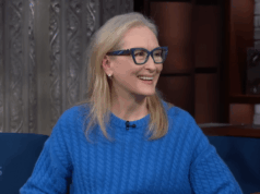 O Diabo Veste Cerulean: Meryl Streep acena para seu monólogo icônico em Custom J. Crew Suéter Cerulean Blue J. Crew de Meryl Streep: compre online