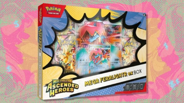 O Pokémon TCG Ascended Heroes Mega Feraligatr ex Box atinge preço recorde na Amazon
