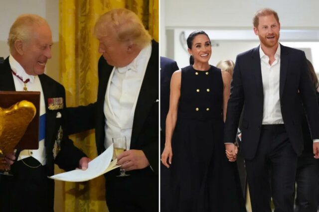 O afastamento do príncipe Harry da família real foi flagrante durante a viagem do rei aos Estados Unidos - e ele só pode culpar seu próprio comportamento bobo

