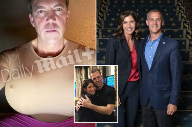 O amante de Kristi Noem, Corey Lewandowski, está ao lado dela depois que fotos do fetiche travestido do marido vazaram
