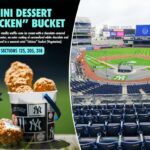 Um Yankee Stadium vazio visto das arquibancadas.