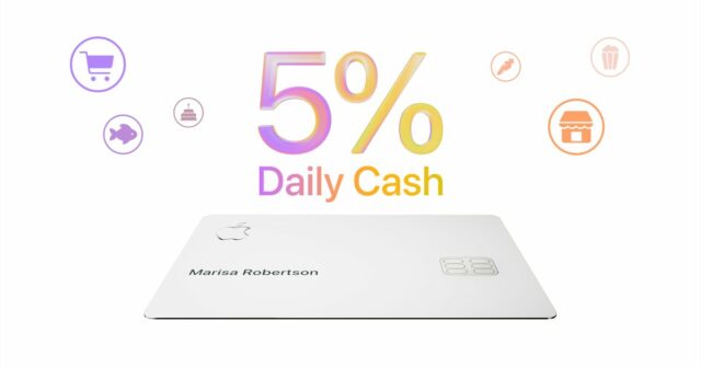 O bônus de inscrição do Apple Card por tempo limitado O bônus de inscrição do Apple Card por tempo limitado oferece aos usuários um aumento de 5% em dinheiro em compras