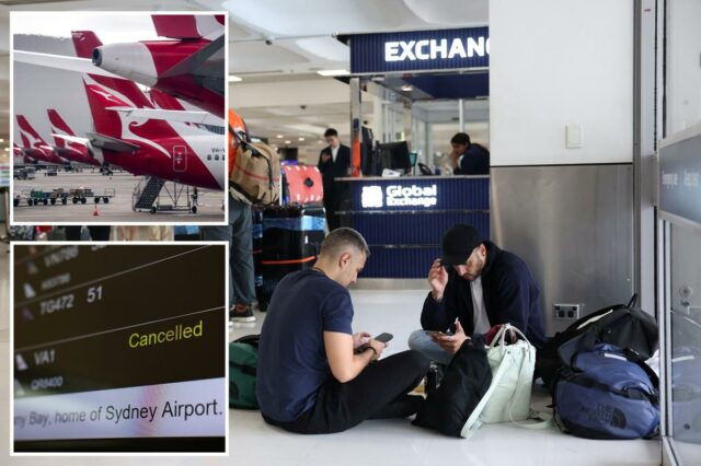 O caos atinge o aeroporto de Sydney com dezenas de voos cancelados devido ao clima
