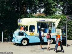 O ‘carrossel’ implacável de vans de sorvete na guerra territorial transformou playgrounds e ruas em ‘zonas proibidas’, dizem moradores exaltados Uma batalha entre vendedores de sorvete levou a 'zonas proibidas' em playgrounds e ruas, afirmam moradores locais