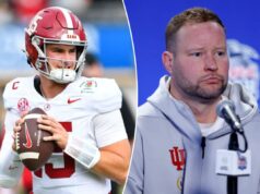 O coordenador defensivo de Indiana rebate a ‘má opinião’ de Ty Simpson, repreende os fãs do Alabama Espera-se que Ty Simpson seja um dos primeiros zagueiros escolhidos no Draft de 2026 da NFL.