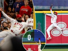 O defensor externo dos Angels, Jo Adell, rouba três home runs na vitória por 1 a 0 sobre os Mariners: ‘O melhor jogo defensivo que já vi’ O defensor externo dos Angels, Jo Adell, rouba três home runs na vitória por 1 a 0 sobre os Mariners: 'O melhor jogo defensivo que já vi'