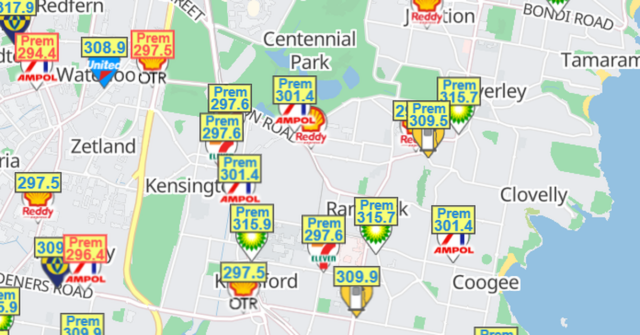 Primeiro uso do SMH. Preços da gasolina. O posto de gasolina Ampol em Fairfield Heights estava vendendo E10 e U91 por menos de US$ 2 por litro no segundo dia desde que o imposto sobre combustível foi reduzido pela metade pelo governo federal. Quinta-feira, 2 de abril de 2026. Foto: Sitthixay Ditthavong