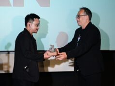 O diretor de ‘Ressurreição’, Bi Gan, revela que seu quarto longa-metragem ‘focará na existência humana’ de uma ‘perspectiva mais secundária’ em resposta à IA L-R Bi Gan and Luis Miranda