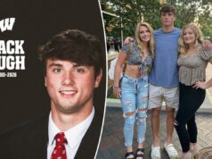 O ex-jogador de futebol de Wisconsin Jack Pugh morreu, anos depois de abandonar o esporte O ex-tight end do Wisconsin Badgers, Jack Pugh, com duas mulheres.