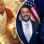 Nick Adams com Donald Trump.