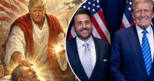 Nick Adams com Donald Trump.