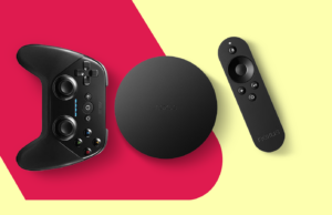 O gadget obsoleto do Google que ainda é melhor que sua smart TV Chromecast com dispositivos Google TV nas cores Snow e Sunrise com controles remotos correspondentes