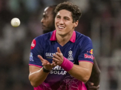 O marcapasso do Rajasthan Royals, Nandre Burger, multado por violar o código de conduta O marcapasso do Rajasthan Royals, Nandre Burger, multado por violar o código de conduta