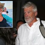 O marido da mãe desaparecida Lynette Hooker é visto sorrindo maliciosamente depois de ser libertado da custódia - mas a investigação ainda não terminou